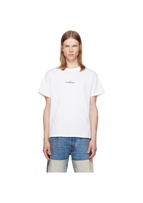 Maison Margiela White Distorted Logo T-shirt