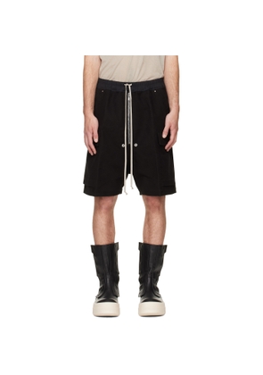 Rick Owens Black Tower Cargobela Shorts