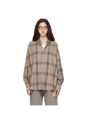 Fear of God ESSENTIALS Taupe Button Up Shirt