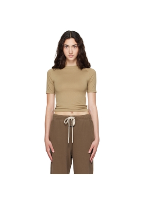 Fear of God ESSENTIALS Khaki Shrunken Baseball T-shirt