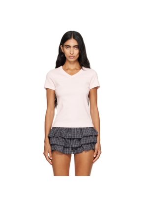 Fruity Booty Pink V-Neck T-shirt