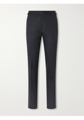 TOM FORD - Shelton Straight-Leg Wool-Twill Suit Trousers - Men - Gray - IT 46