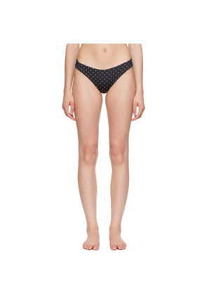 Fruity Booty Black Celine Polka Bikini Bottom