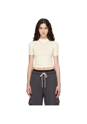 Fear of God ESSENTIALS Off-White Shrunken Baseball T-shirt