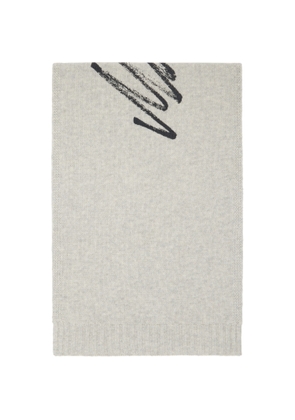 MM6 Maison Margiela Gray Signature Scarf