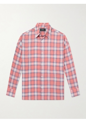 NAHMIAS - Checked Cotton-Blend Shirt - Men - Red - S