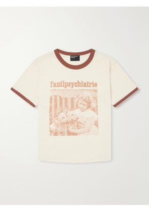 Enfants Riches Déprimés - L'Antipsychiatrie Printed Cotton-Jersey T-Shirt - Men - Neutrals - S