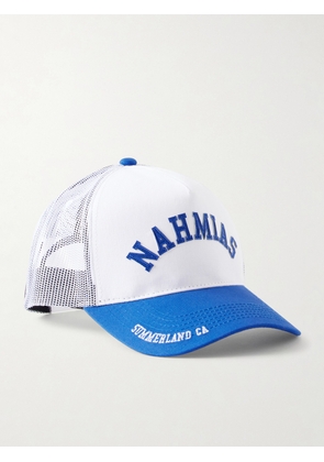 NAHMIAS - Summerland Cotton and Mesh Trucker Cap - Men - White