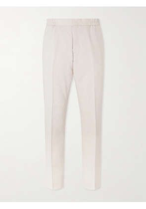 Paul Smith - Straight-Leg Linen and Wool-Blend Trousers - Men - Neutrals - UK/US 30