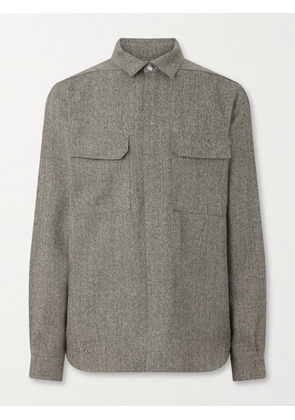 Rick Owens - Mélange Wool Overshirt - Men - Green - IT 46