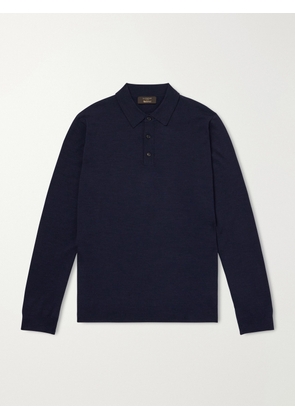 Slowear - Slim-Fit Flexwool Polo Shirt - Men - Blue - IT 44