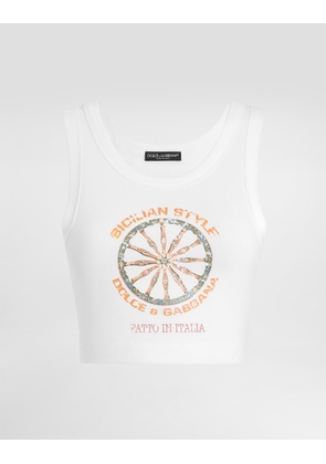 Dolce & Gabbana Jersey Top - Woman Shirts And Tops White 38
