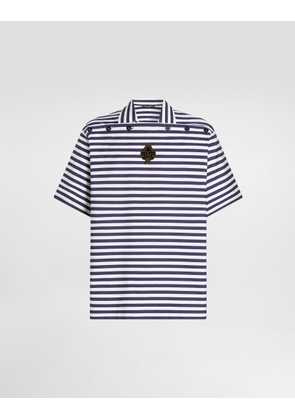 Dolce & Gabbana Striped Cotton Polo Shirt - Man Collection Multicolor 50