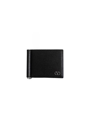 VLogo Grainy Leather Wallet