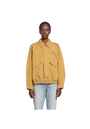 Cotton Canvas Bomber Jacket