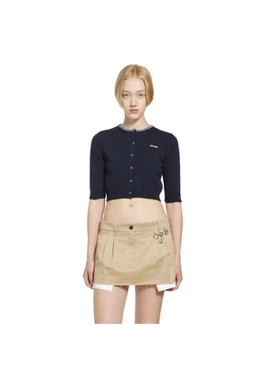 Cotton Cropped Cardigan