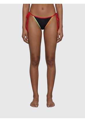 DIESEL Polyamide Bikini Bottoms with Abstract Print and Ties