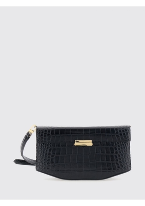 TOTEME Clip Mini Crossbody Bag in Croc-Effect Leather with Metal Logo