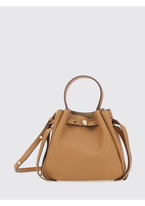 TORY BURCH Romy Mini Handbag in Pebbled Leather with a Flared Shape