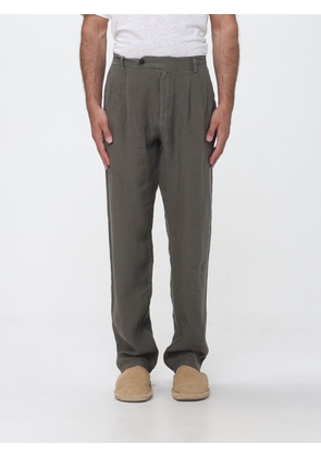 MC2 SAINT BARTH Linen Chino Trousers with Off-Center Closure