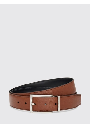 FERRAGAMO Reversible Belt in Grained and Smooth Calfskin Leather