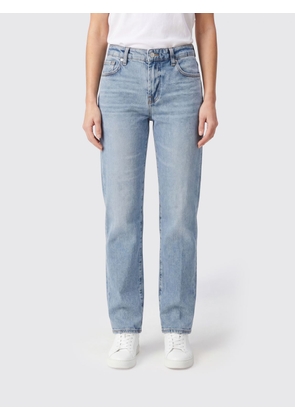 7 FOR ALL MANKIND Mid-Rise Straight Jeans in Cotton Denim