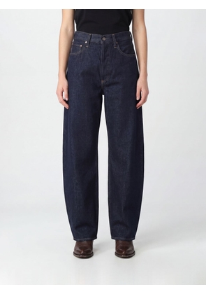 AGOLDE Luna High-Waisted Tapered Fit Baggy Jeans in Cotton Denim