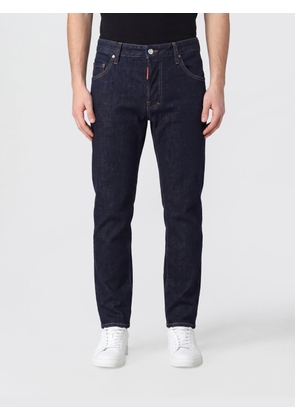 DSQUARED2 Mid-Rise Straight Fit Jeans in Cotton Denim