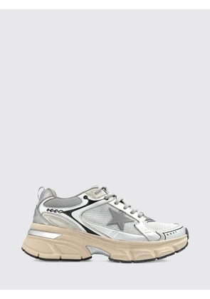 GOLDEN GOOSE Lightstar Low-Top Trainers in Laminated Nappa with Worn Effect