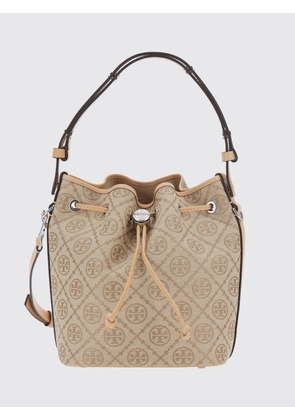 TORY BURCH T Monogram Mini Bucket Bag in Canvas with Removable Strap