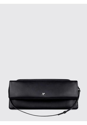 COURRÈGES Cuff Leather Shoulder Bag with Adjustable Strap