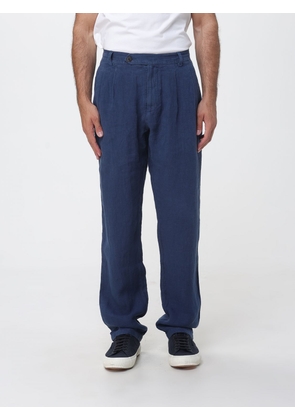 MC2 SAINT BARTH Linen Chino Trousers with Off-Center Closure