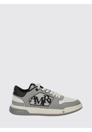 AMIRI Classic Smooth Leather Sneakers with Rubber Logo and Perforated Toe