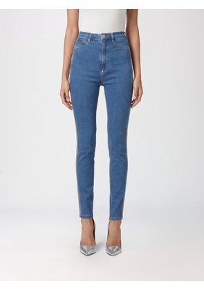 PHILIPP PLEIN High-Waisted Skinny Jeans in Stretch Cotton Denim