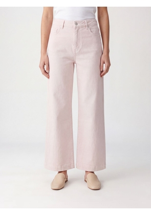 PAIGE Anessa High-Waisted Straight Crop Jeans in Cotton Denim