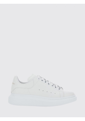 McQueen Oversize Calf Leather Sneakers with Suede Insert and Chunky Sole