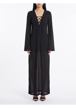 THE ANDAMANE Ava Long V-Neck Jersey Caftan
