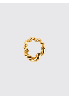 ALAÏA Gold-Finish Brass Torchon Bracelet with Engraved Logo