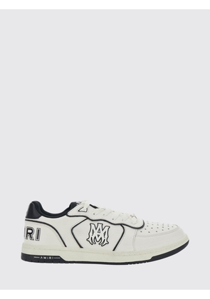 AMIRI Newport Low-Top Trainers in Smooth Leather with Perforated Toe and Contrast Logo