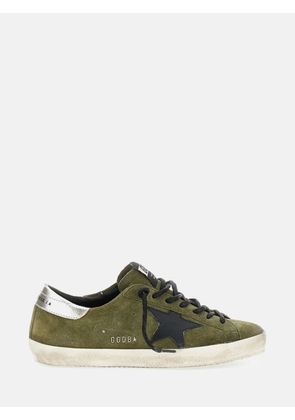 GOLDEN GOOSE Super-Star Suede Sneakers with Distressed Effect