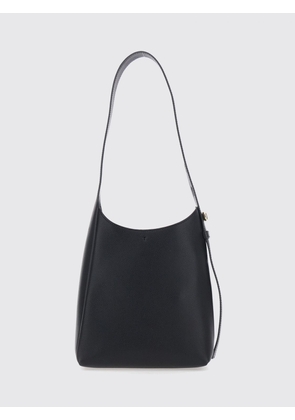 TORY BURCH Romy Grained Leather Hobo Bag with Engraved Double T Logo