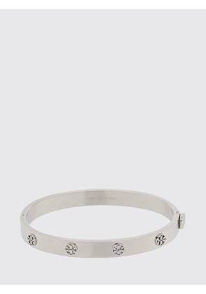 TORY BURCH Miller Bangle Bracelet in Steel with Embossed Double T Logo