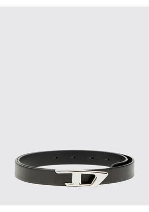 DIESEL Belt in Smooth Cowhide Leather with Oval D Monogram Buckle