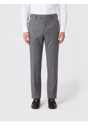 VALENTINO GARAVANI Tailored Slim Fit Trousers in Merino Wool with Concealed Fastening