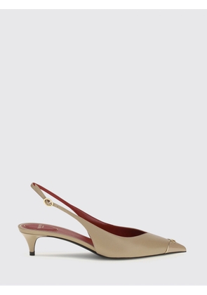 VALENTINO GARAVANI VLogo Signature Calfskin Leather Low-Heel Slingback Pumps