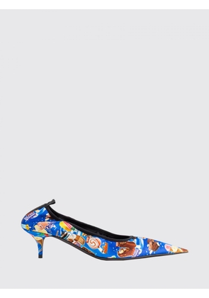 BALENCIAGA Avenue Printed Satin Pumps with an Almond Toe and Stiletto Heel