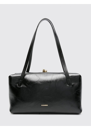 JIL SANDER Small Goji Pillow Leather Shoulder Bag with Clasp Closure