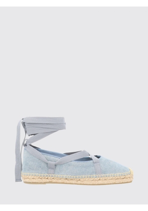 CASTAÑER Petunia Denim Espadrilles with Low Heel and Ankle Ties