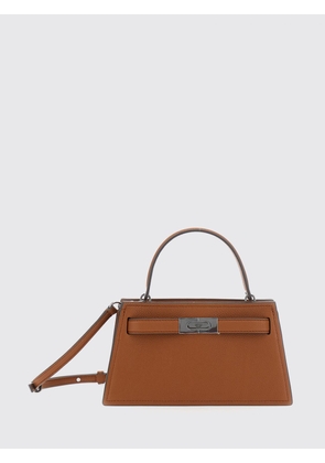 TORY BURCH Lee Radziwill Small Flared Grained Leather Handbag