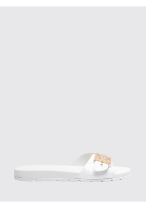 TORY BURCH Mellow Rubber Mule Sandals with Double T Logo and Low Heel